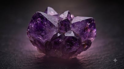 Amethyst crystal cluster