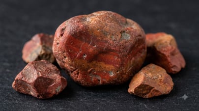 Red jasper mineral specimen